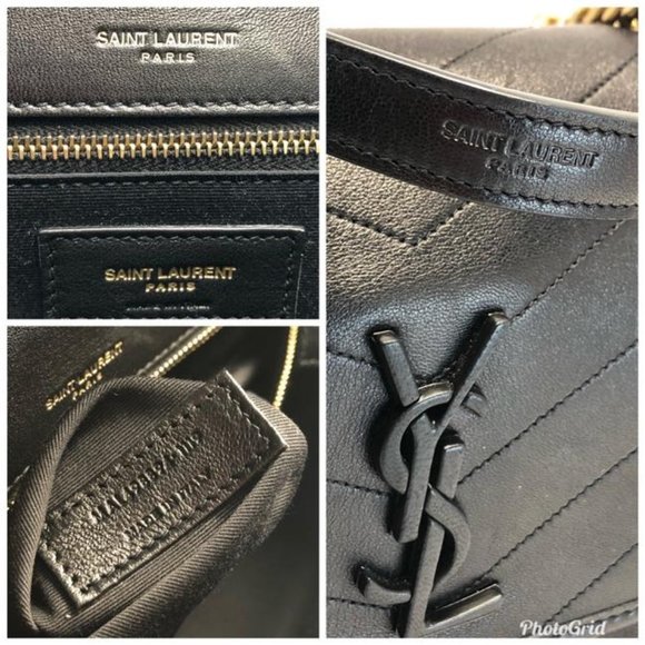 SAINT LAURENT Niki Medium Quilted Black Leather Shoulder Bag - Picture 9 of 12